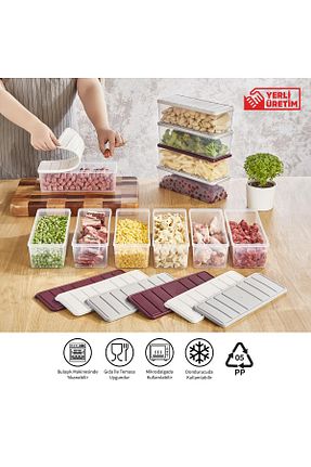 ظرف نگهداری طوسی پلاستیک SELKA HOME - کد 832139701