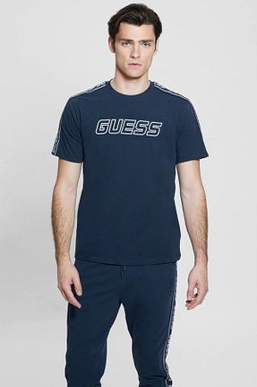 تیشرت سرمه ای مردانه رگولار Guess - کد 818201502