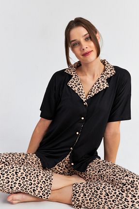 ست لباس راحتی سبز زنانه پلنگی Ecrou - کد 817334016