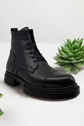 بوت / نیم بوت مشکی مردانه چرم خالص Sail Lakers - کد 867109143