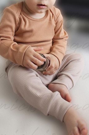 شلوار بژ بچه گانه پنبه ای Bi Organik - کد 848220245