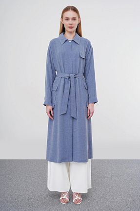 کلاه و ابایا سرمه ای زنانه پلی استر Zühre - کد 849081142