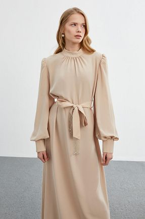 لباس حجاب بژ زنانه رگولار Zühre - کد 812884437