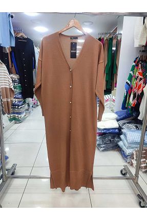 رویه حجاب قهوه ای زنانه ویسکون DEMİRLER - کد 867101323