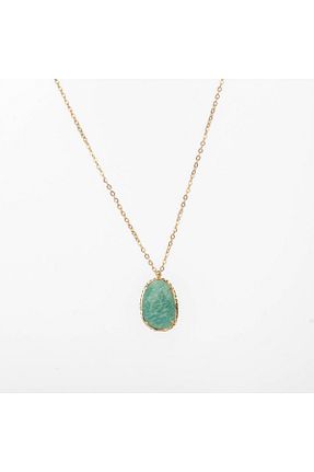 گردنبند استیل ( فولاد ) سبز زنانه سنگ طبیعی Paleo - کد 867102281