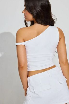 بلوز سفید زنانه ساده Teenystore - کد 867105368