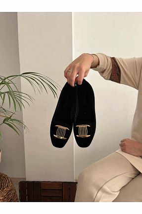 دمپائی خانگی مشکی زنانه جیر Behtah Kundura - کد 867348482
