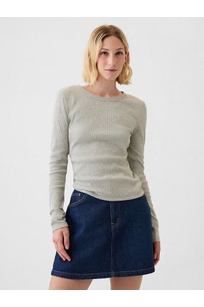 تیشرت طوسی زنانه رگولار GAP - کد 867123017