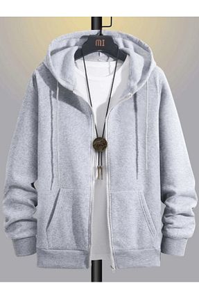 رویه سایز بزرگ طوسی زنانه بافتنی EFFRENATU - کد 867169726