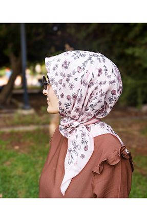شال صورتی زنانه پنبه پلی استر MODA - کد 866562107
