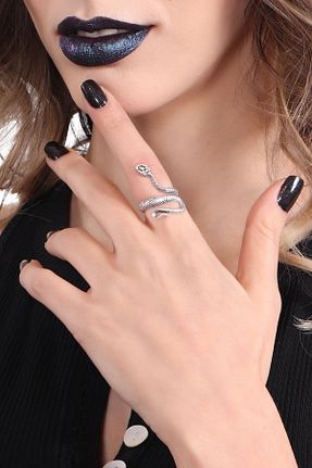انگشتر جواهر زنانه روکش نقره LABALABA - کد 89388475
