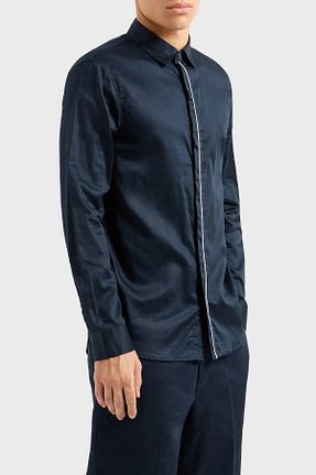 پیراهن سرمه ای مردانه رگولار Armani Exchange - کد 867540445