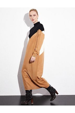 تونیک حجاب بژ زنانه بافتنی Kayra - کد 775651053