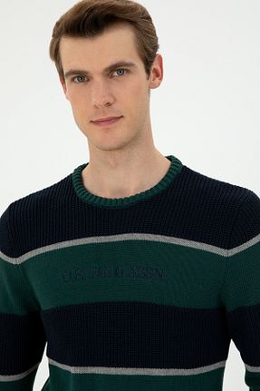 پلیور سبز مردانه اسلیم U.S. Polo Assn. - کد 867232318
