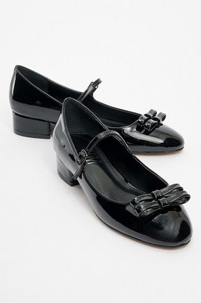 کفش پاشنه بلند کلاسیک مشکی زنانه چرم مصنوعی luvishoes - کد 857632244