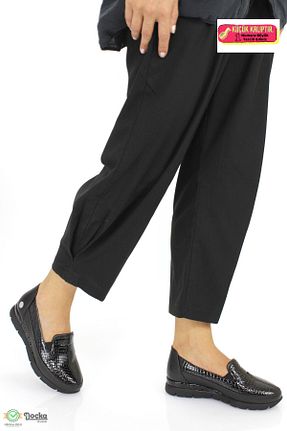 کفش کژوال مشکی زنانه چرم خالص Mammamia - کد 859701270