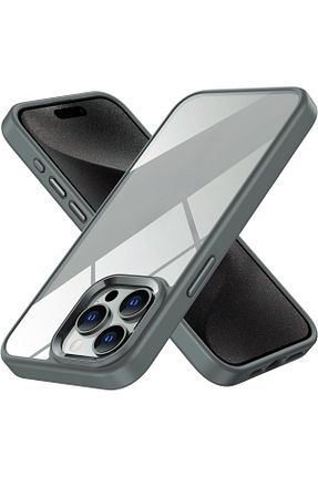کاور و قاب طوسی iPhone 15 Pro Max Fibaks - کد 787344652