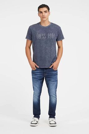 شلوار جین رنگی مردانه پاچه تنگ Guess - کد 344879739