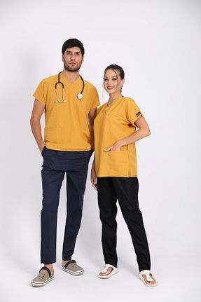 لباس کار زرد Raven Uniform - کد 867586357