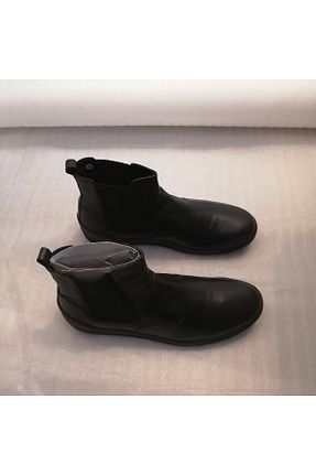 بوت / نیم بوت مشکی مردانه چرم خالص Butik Tülin - کد 867255226