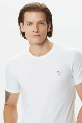 تیشرت سفید مردانه رگولار Guess - کد 781449349