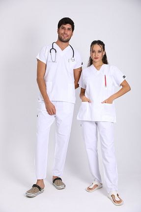 لباس کار سفید Raven Uniform - کد 867586893