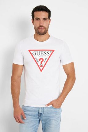 تیشرت سفید مردانه رگولار Guess - کد 743492895