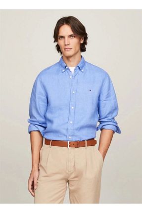 پیراهن مشکی مردانه یقه پیراهنی Tommy Hilfiger - کد 827570084