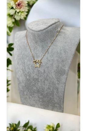 گردنبند استیل ( فولاد ) طلائی زنانه استیل (فولاد) İNN JEWELLERY - کد 867253287