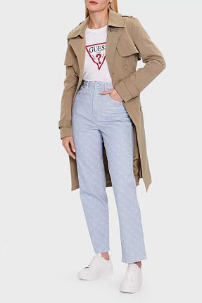 تیشرت سفید زنانه اسلیم فیت Guess - کد 736350503