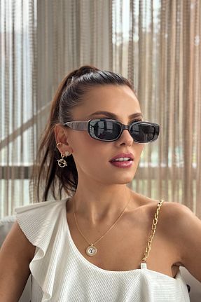 عینک آفتابی طوسی زنانه UV400 By Harmony - کد 867747213