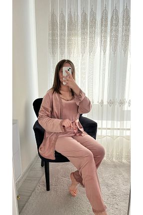 ست لباس راحتی صورتی زنانه ساده Lena Homewears - کد 867267946