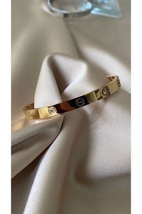 دستبند استیل (فولاد) طلائی زنانه استیل ضد زنگ Genel Markalar - کد 220551054