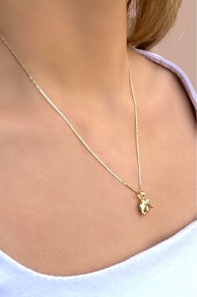 گردنبند طلا طلائی زنانه 14 عیار Altınaşkı - کد 867323204