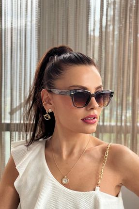 عینک آفتابی طوسی زنانه UV400 By Harmony - کد 867819305