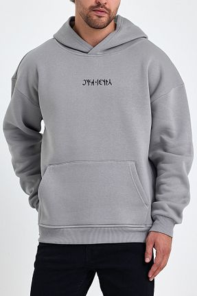 سوئیشرت طوسی مردانه چاپی Uniquetex - کد 867330768