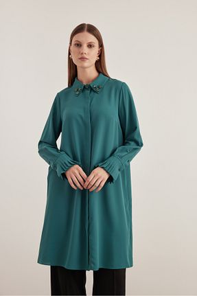 تونیک حجاب سبز زنانه بافتنی Aker - کد 867647049