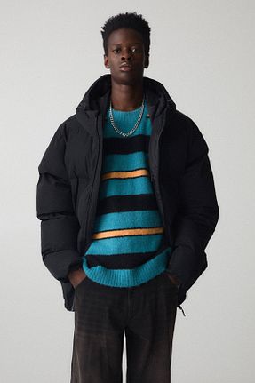 کاپشن مشکی مردانه رگولار Pull & Bear - کد 867345337