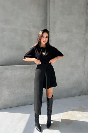 دامن مشکی زنانه ساده Seda Yalçın Atelier - کد 867345160