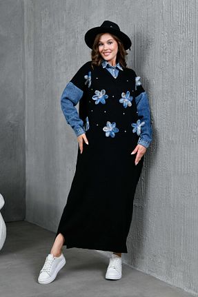 لباس مشکی زنانه تریکو Miss Allos - کد 867344863