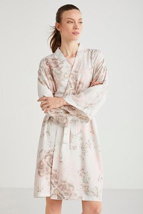 ربدوشام صورتی زنانه طرح دار Catherines - کد 867342447
