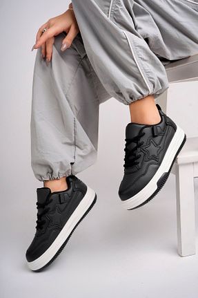 کفش اسنیکر مشکی زنانه بند دار infinite8 - کد 867363104