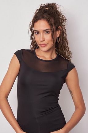 بلوز مشکی زنانه ساده Jument - کد 809284533