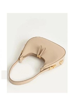 کیف دوشی بژ زنانه چرم مصنوعی GÇA Moda - کد 867382306