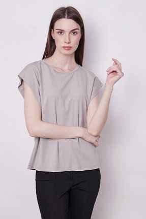بلوز طوسی زنانه ساده Jument - کد 835910665
