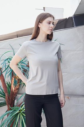 بلوز طوسی زنانه ساده Jument - کد 832482780
