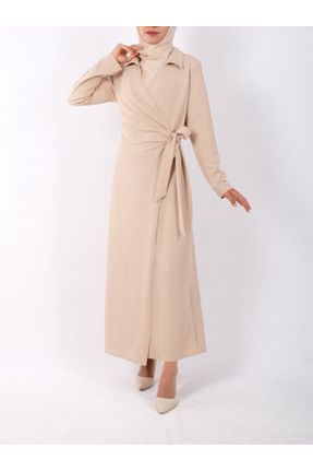 لباس حجاب بژ زنانه رگولار Modamorfo - کد 859782662