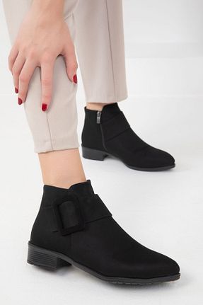 بوت / نیم بوت مشکی زنانه چرم مصنوعی SOHO - کد 140473267