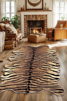 فرش آشپزخانه قهوه ای پلی استر West Home - کد 344588546