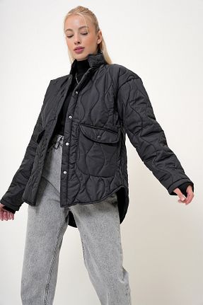 کاپشن مشکی زنانه رگولار VAGGON - کد 867170405
